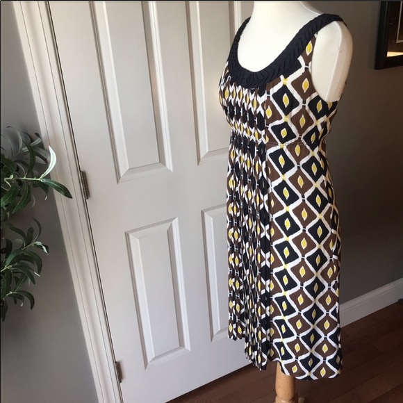 Tory Burch Pleated Silk Shift Dress size 6 - Picture 2 of 9